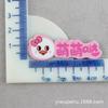 Parche de graffiti acrílico para manualidades con forma de corazón de melocotón, accesorio para el cabello de amor DIY, material para tocado, señal de estacionamiento, tarjeta de letras DIY, joyería