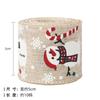 Cinta de Alambre con Borde de Cinta Navideña Muñeco de Nieve Cinta de Copia Decoración de Número Navideño Cinta Tejida Fabricante Mayorista
