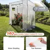 Cobertura de estufa ZhiXiao para isolamento de varanda, tenda simples de aquecimento de plantas para estufa, cobertura de suporte de flores para proteção solar, cobertura à prova de chuva