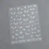 Adesivos de Unha Artística de Natal Novos Transfronteiriços Árvore de Natal Popular Estampagem a Quente Floco de Neve Estrela Laço Decorações de Unha