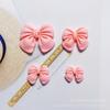 Básico doce cor arco resina acessórios DIY creme cola capa de telefone hairpin headband decoração material pacote