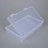 Caja rectangular de plástico transparente de 15.5 caja de embalaje para pincel de boceto portátil papelería herramienta de maquillaje caja para herramientas de ferretería caja para aparejos de pesca