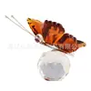 Al por mayor En stock Souvenirs Regalos Pequeños Creativo Hogar Decoración de Mostrador Artesanías de Cristal Adorno de Mariposa Tridimensional