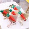 Bolsa de Palha Infantil Qiu Nan Verão Estilo Coreano Nova Bolsa Transversal para Meninas Bolsa Princesa Retro Fofa Venda por Atacado