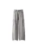 Pantalones de Trabajo Retro Americanos para Hombres y Mujeres, 2026 Corte Recto Holgado con Diseño de Parches, Pierna Ancha Casual Desgastado