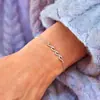 Amazon Transfronterizo Nuevo Diseño Colgante de Onda de Circonita Cúbica Pulsera a Juego de Amistad Joyería de Moda para Vestir