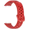 Aplicable a la pulsera Huawei 9 NFC correa oficial de silicona reloj universal Huawei Band 10/9/8 con agujero redondo