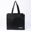 Bolsa de Viagem Universal Personalizável com Fundo e Lados Pretos Serigrafados e Revestimento de Filme Não Tecido Personalizável