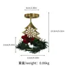 Suporte de Velas Decorativo de Mesa para Jantar à Luz de Velas em Casa, Criativo, Simples, Moderno, Escandinavo, Coração Duplo, Enfeites de Natal