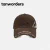 Gorra de béisbol resistente de estilo urbano para todas las estaciones con visera desgastada y bordado de letras, unisex, versátil, gorra tipo pico que adelgaza el rostro