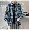 Camisa de Pana de Manga Larga Holgada Talla Grande para Hombre Tendencia Estilo Universitario Casual Coreano Chaqueta para Hombre Tendencia