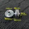 48mm Línea de Transportador de Ruedas Fulai Estampado Línea de Ruedas Fulai Polea de Plástico Rueda Leifu de Metal