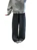 Pantalones de lana para mujer con pierna curva para otoño e invierno, forrados de felpa y engrosados, de corte pera, tiro alto, adelgazantes, de pierna ancha para figuras petite