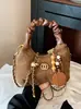 Yaozi 2026 outono precoce nova bolsa casual e simples moderna com estampa de leopardo bolsa transversal versátil bolsa de mão da moda formato de bolinho