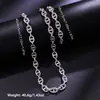 Pulsera y Collar de Acero Inoxidable con Accesorio de Nariz de Cerdo Prensado en Aceite de Moda, Juego de Joyería de Acero de Titanio de Alta Gama Personalizado al por Mayor