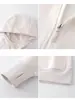 Moletom de Outono para Mulheres 2026 Novo Estilo Primavera e Outono Slim Fit Estilo Americano Jaqueta Cinza com Capuz e Zíper Top