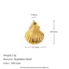 Acessórios de Joias DIY Transfronteiriços Europeus e Americanos Aço Inoxidável Banhado a Ouro 18K Tênis de Lona Torre Urso Dentes de Lobo Guitarra Pingente Mulheres