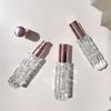 Botella de perfume de vidrio con atomizador de 10 ml, con boquilla de aluminio y oro rosa, para venta al por mayor