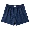 Nuevos bóxers transpirables de corte holgado para hombre con estampado a cuadros, perfectos para la playa.
