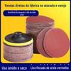 Areia vermelha 4 polegadas/5 polegadas/elétrico autoadesivo disco de nappe areia papel de veludo traseiro lixa de metal madeira polido papel de esmeril