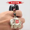 Chaveiro Vintage de Elefante Oco em Prata Tailandesa para Homens e Mulheres, Personalizado, Moderno, Criativo, Pingente de Carro Antigo