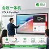 Máquina Inteligente Todo en Uno para Conferencias de 55-98 pulgadas Pantalla Táctil Enseñanza y Capacitación Pizarra Electrónica Interactiva Multimedia