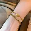 Pulsera Dorada de Diseño Único Estilo Vintage Cepillado y Tallado, Artesanía Pesada, Estilo Lujo Ligero, Elegante Pulsera para Mujer, Pulsera del Festival del Bote del Dragón