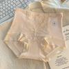 Ropa Interior de Lujo Ligero con Encaje Jacquard de Cintura Alta de Algodón Puro para Control de Abdomen para Mujer Sin Costuras 10A Algodón Antibacteriano Extendido en la Entrepierna Calzoncillos tipo bóxer para Mujer