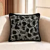 Cojín decorativo para sofá con estampado de piedra en verde oliva, cojín de alta gama para mesita de noche, cojín de respaldo estilo wabi-sabi, venta al por mayor desde el fabricante