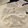 "Oso de la Academia de Invierno" Dulce Dibujo Animado Ropa Interior de Algodón Puro para Niñas Modelo Nuevo 10A Antibacteriana Calzones de Algodón para Bebé