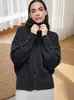 Ropa de Mujer Transfronteriza Amazon Europa y América Suéter de Cuello Alto Mujer Otoño Invierno Engrosado Holgado Estilo Perezoso Botones en el Puño Tejidos