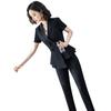 Traje profesional Traje de mujer Verano 2023 Nuevo estilo coreano Moda Ajustado Ajustado Traje delgado Manga corta Ropa de trabajo