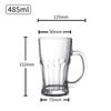 [Suministro Directo de Fábrica] Jarra de Cerveza de Vidrio, Jarra para Cerveza de Barril, Taza para Leche, Taza para Té de Leche Resistente al Calor con Logo Impreso