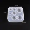 Molde de silicone de espelho de cola de cristal de resina feito à mão novo pingente pequeno materiais para joias DIY