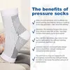 Calcetines Deportivos para Pantorrilla, Calcetines de Compresión para Fitness al Aire Libre, Calcetines de Presión, Cuerda para Saltar, Calcetines Tobilleros, Calcetines Elásticos para Ciclismo, Piernas Adelgazantes