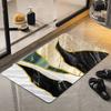 Alfombrillas Absorbentes para Suelo de Baño de Barro Diatómico y Mármol, Alfombrillas Antideslizantes para Pies Domésticas, Alfombrillas de Secado Rápido para Puerta de Inodoro