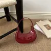 Bolso de Mano de Color Sólido con Forma de Media Luna Estilo Francés de Nicho Otoño 2026 Nuevo de Moda Casual Texturizado Bolso de Hombro para Debajo del Brazo