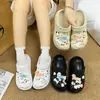 Moda Desenho Animado 2025 Novo Modelo Cachorrinho Pulando Versátil Tamancos Destacáveis DIY Charms de Sapato Desenho Animado Fofo