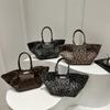 Moda de Comercio Exterior Transfronterizo Estampado de Leopardo Popular Bolso de Mano 2025 Nuevo Bolso Tote de Viaje de Gran Capacidad Tendencia