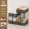 Prateleira de armazenamento para mesa, armário aparador, caixa de armazenamento multifuncional, organizador e prateleira de armazenamento de lanches em camadas para sala de estar e sala de jantar em casa