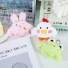 Bolsa Pingente Chaveiro Pelúcia Sapo e Coelho Fofos e Super Fofos Pingente Série Animal