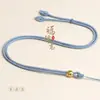Cordón para Colgante Estilo Nuevo DIY Hecho a Mano Accesorio Mantra de Seis Palabras Cordón de Collar Dorado Cordón para Colgante de Buda de Jade