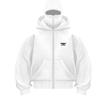 Chaqueta tipo sudadera bordada sencilla con diseño de nicho, resistente al viento, con cremallera de doble cabeza, para otoño e invierno de 2025.