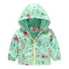 Jaqueta com Capuz e Zíper Infantil para Meninos e Meninas Primavera e Outono 2026 Estampa de Dinossauro Cartoon Jaqueta Casual