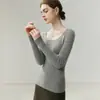 Suéter de Cachemira para Mujer BaiCaiRong 2026 Otoño/Invierno con Cuello en U, Diseño Versátil, Tejido de Lana Nueva