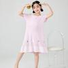 2024 meninas youkosi luz respirável confortável camisola cor sólida vestido de verão infantil roupas para casa atacado