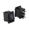 Interruptor Kcd1 em Forma de Barco, Três Pinos, Duas Posições, Duas Velocidades, Três Velocidades, com Luz, Interruptor Rocker Oval em Forma de Barco 6A/250V