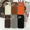Capa de PC com Textura de Couro de Lichia se Transforma Instantaneamente em uma Janela Grande, Adequada para iPhone 18 Pro, Capa de Celular Apple, Capa Protetora Anti-Queda com Furos de Precisão