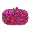 Bolso de Mano de Piedra Transfronterizo Nuevo Bolso de Mano de Diamante de Vidrio para Cena Bolso de Mano de Banquete con Corte de Diamante de Vidrio para Mujer