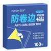Protectores de esquinas para libros para evitar que se doblen, protectores de páginas transparentes, adecuados para libros de texto y cuadernos de escuela primaria, previniendo que las páginas se doblen